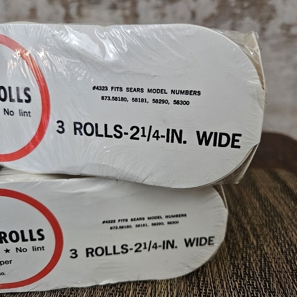 Vintage Sears Roebuck Chicago IL Adding Machine Rolls 2 1/4" 4323 NOS Lot - Picture 4 of 6